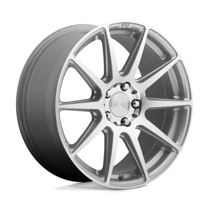 Niche - M146 ESSEN - Silver - GLOSS SILVER MACHINED - 18" x 8", 42 Offset, 5x112 (Bolt Pattern), 66.6mm HUB