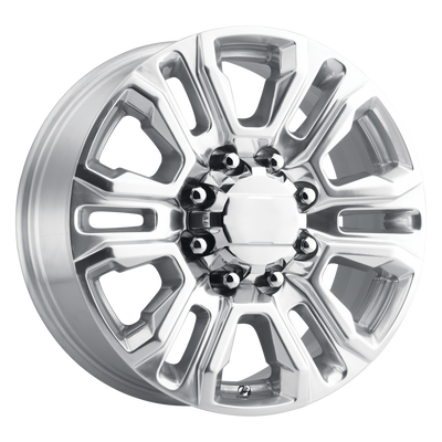 OE Creations - PR207 - Polished - POLISHED WITH CLEAR COAT - 20" x 8.5", 15 Offset, 8x165.1 (Bolt Pattern), 125.1mm HUB