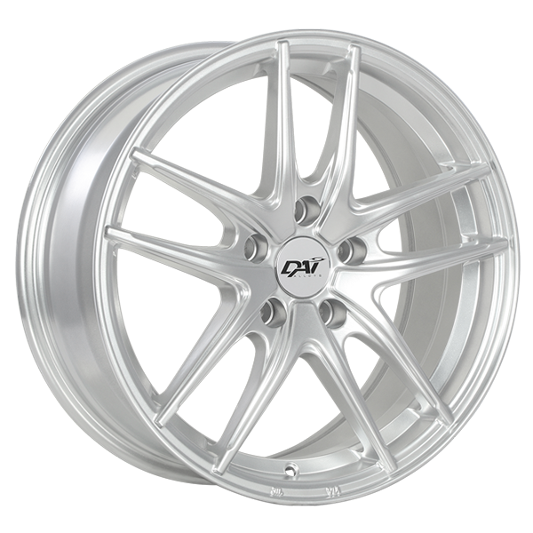 Dai Alloys - Apex - Silver - Silver - 16" x 7", 40 Offset, 5x114.3 (Bolt Pattern), 67.1mm HUB