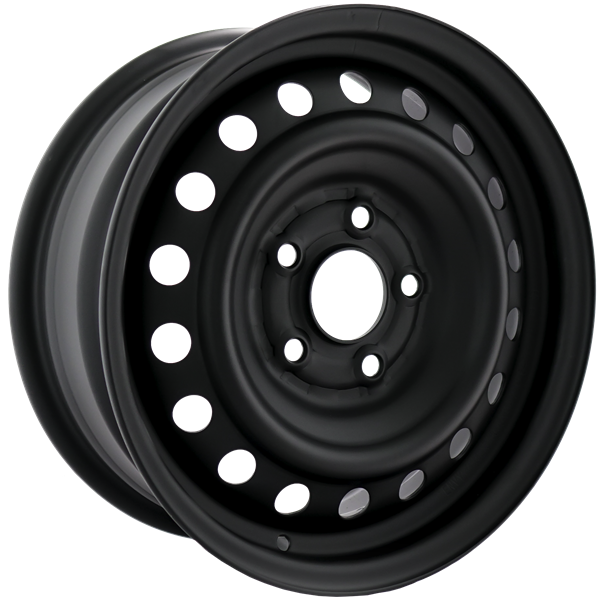 Envy Wheels - NX4 STEEL WHEEL - Black - FLAT BLACK - 15" x 6", 42 Offset, 5x114.3 (Bolt Pattern), 64.1mm HUB