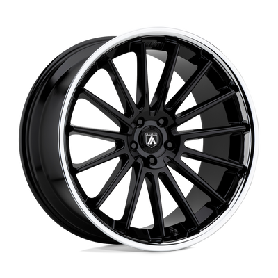 Asanti Black - ABL-24 BETA - Black - Gloss Black Chrome Lip - 22" x 10.5", 25 Offset, 5x115 (Bolt Pattern), 72.6mm HUB