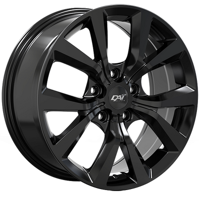 Dai Alloys - Mission - Black - Gloss Black - 17" x 7.5", 40 Offset, 5x110 (Bolt Pattern), 65.1mm HUB
