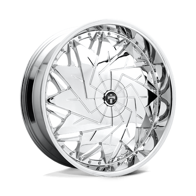 DUB - S235 DAZR - Polished - CHROME PLATED - 26" x 9", 1 Offset, 5x120.65/127 (Bolt Pattern), 78.1mm HUB