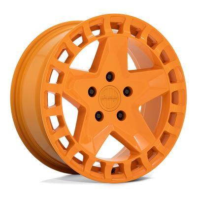 Victor Equipment Wheels - ALPEN - GLOSS ORANGE - 17" x 8", 20 Offset, 5x130 (Bolt Pattern), 71.5mm HUB