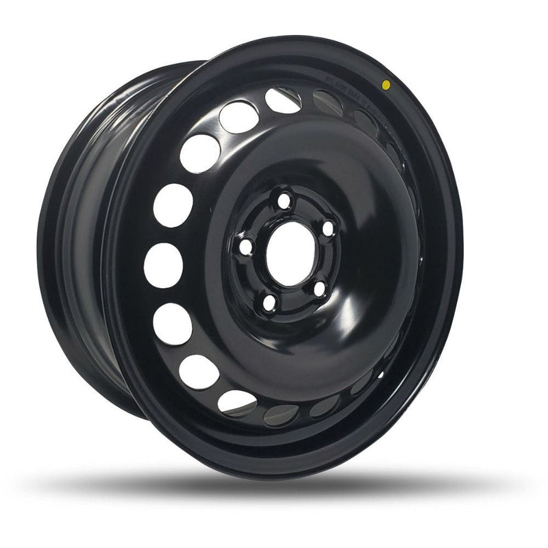 DTD - Steel - Black - Black - 16" x 6.5", 50 Offset, 5x112 (Bolt Pattern), 66.6mm HUB