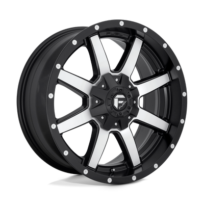 Fuel - D537 MAVERICK - Black - MATTE BLACK MACHINED - 20" x 9", 20 Offset, 5x139.7/150 (Bolt Pattern), 110.1mm HUB