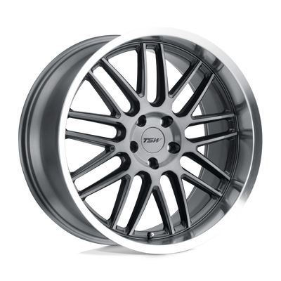 TSW Wheels - AVALON - Gunmetal - Gunmetal with Brushed Gunmetal Face & Machined Lip - 19" x 8.5", 40 Offset, 5x114.3 (Bolt Pattern), 76.1mm HUB