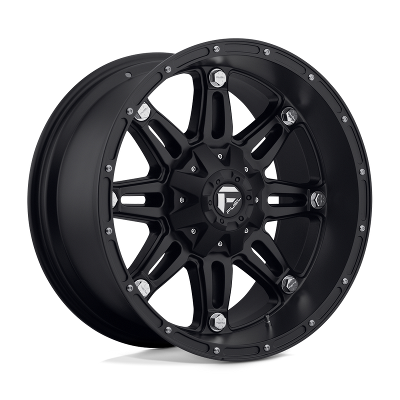 Fuel - D531 HOSTAGE - Black - MATTE BLACK - 20" x 10", -18 Offset, 6x135/139.7 (Bolt Pattern), 106.1mm HUB