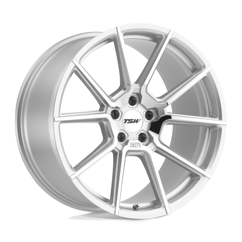 TSW Wheels - CHRONO - Silver - SILVER WITH MIRROR CUT FACE - 17" x 8", 35 Offset, 5x120 (Bolt Pattern), 76.1mm HUB