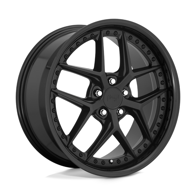 Niche - M226 VICE - Black - Gloss Black Matte Black - 19" x 9.5", 48 Offset, 5x112 (Bolt Pattern), 66.6mm HUB