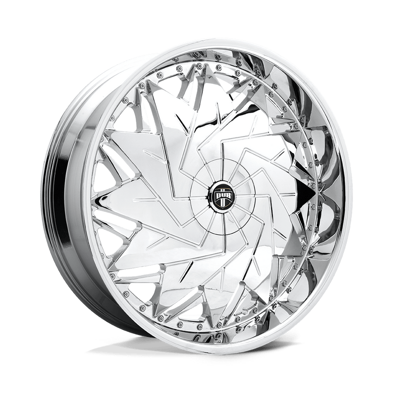 DUB - S235 DAZR - Polished - CHROME PLATED - 26" x 10", 5 Offset, 5x115/120 (Bolt Pattern), 72.6mm HUB