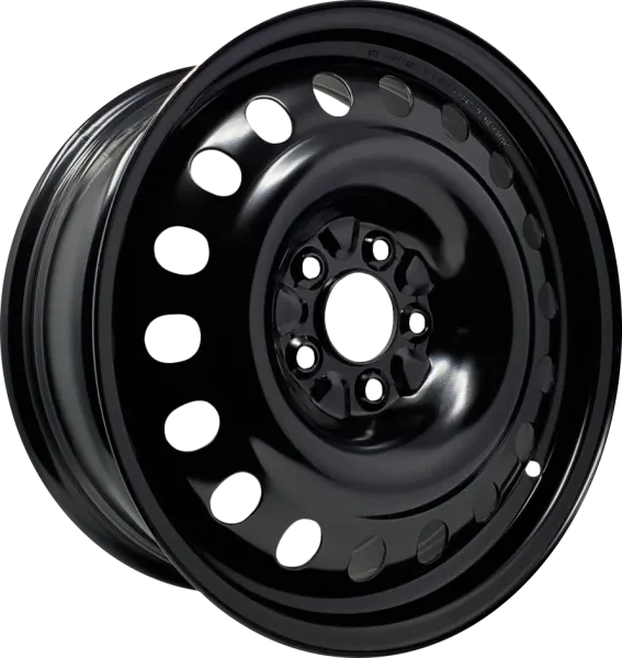 DTD - Steel - Black - Gloss Black - 17" x 7", 44 Offset, 5x127 (Bolt pattern), 71,50mm HUB