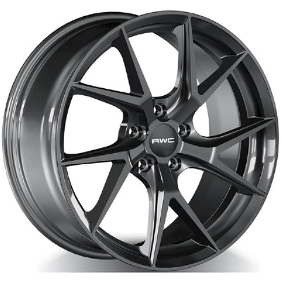 RWC - AD1012 - Gunmetal - ANTHRACITE SATIN - 19" x 8.5", 32 Offset, 5x112 (Bolt Pattern), 66.5mm HUB