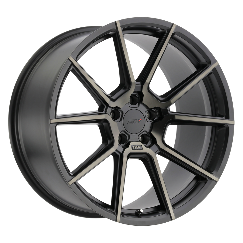 TSW Wheels - CHRONO - Gunmetal - MATTE BLACK W/ MACHINE FACE & DARK TINT - 20" x 10", 25 Offset, 5x112 (Bolt Pattern), 66.56mm HUB
