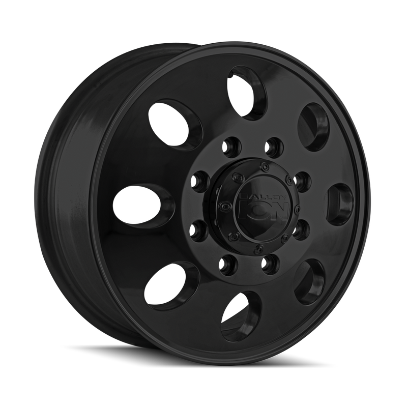 Ion Alloy - 167 - Black - MATTE BLACK - 17" x 6.5", 125 Offset, 8x165.1 (Bolt Pattern), 130.2mm HUB