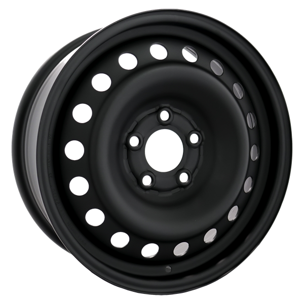 Envy Wheels - NX4 STEEL WHEEL - Black - FLAT BLACK - 17" x 6.5", 39 Offset, 5x105 (Bolt Pattern), 57.1mm HUB