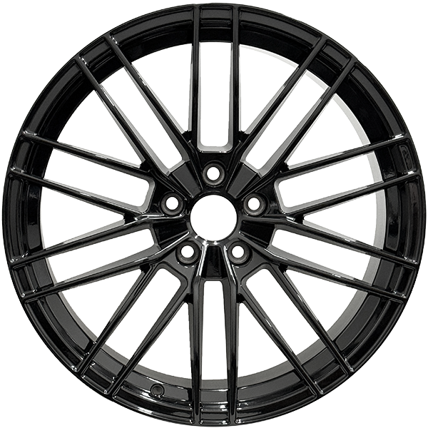 RAC Replica - A30 - Black - Gloss Black - 18" x 8", 32 Offset, 5x112 (Bolt Pattern), 66.5mm HUB