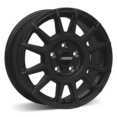 RSSW - Gravel - Black - Satin Black - 16" x 6", 45 Offset, 5x130 (Bolt Pattern), 78.1mm HUB