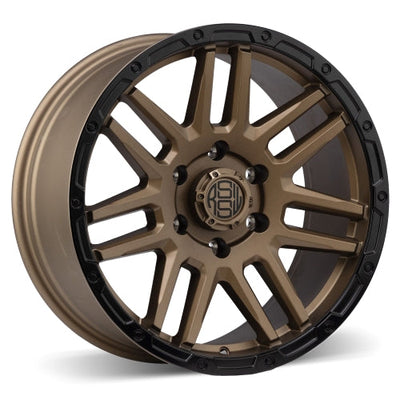 RSSW - Blitz - Bronze - Matte Bronze with Black Lip - 18" x 8.5", 15 Offset, 5x139.7 (Bolt pattern), 77.8mm HUB