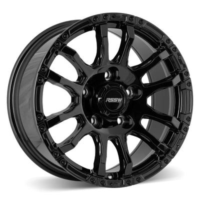 RSSW - Force - Black - Gloss Black - 18" x 8.5", 30 Offset, 5x127 (Bolt pattern), 71.5mm HUB