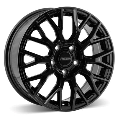 RSSW - Monza - Black - Gloss Black - 15" x 6", 36 Offset, 5x105 (Bolt pattern), 56.1mm HUB