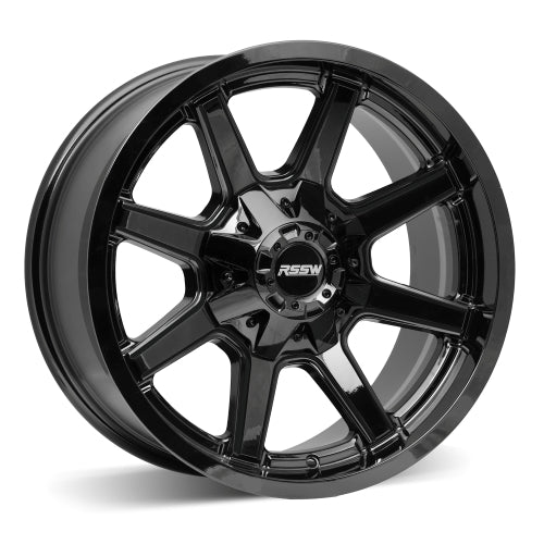 RSSW - Titan - Black - Gloss Black - 17" x 9", -5 Offset, 6x139.7 (Bolt pattern), 78.1mm HUB
