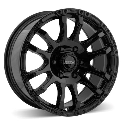 RSSW - Force - Black - Gloss Black - 18" x 8.5", 20 Offset, 6x139.7 (Bolt pattern), 78.1mm HUB