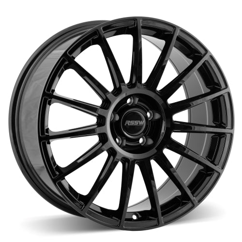RSSW - Alpha - Black - Gloss Black - 16" x 6.5", 40 Offset, 5x114.3 (Bolt pattern), 64.1mm HUB