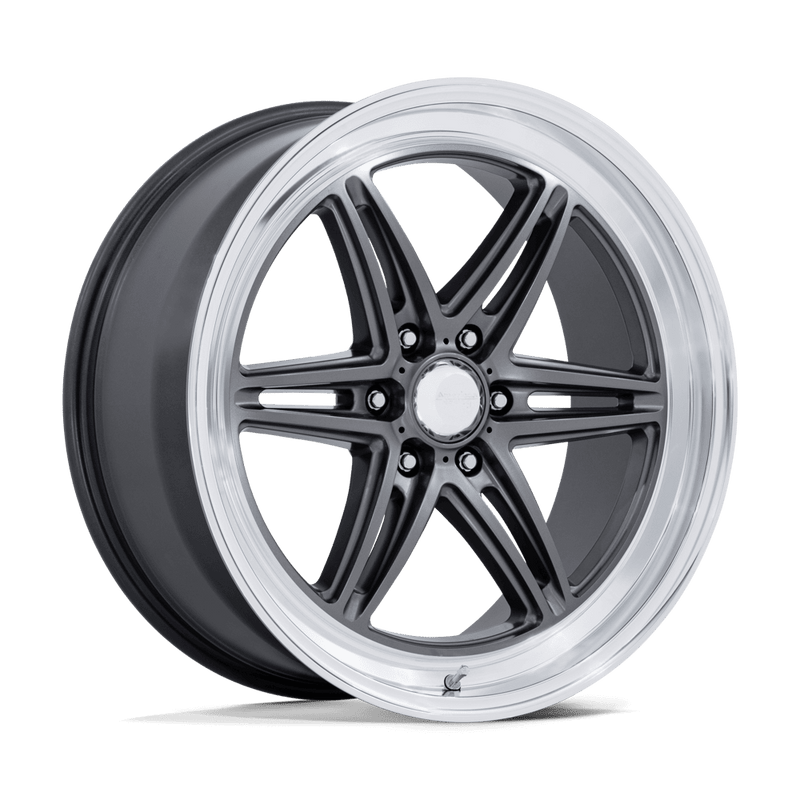 American Racing - AR953 GROOVE 6 DRAG - Grey - ANTHRACITE W/ DIAMOND CUT LIP - 20" x 9.5", 25 Offset, 6x139.7 (Bolt Pattern), 78.1mm HUB