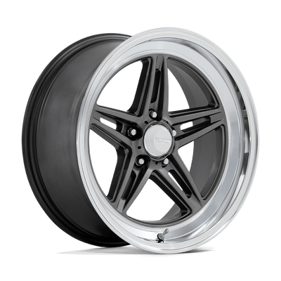 American Racing Vintage - VN514 GROOVE - Gunmetal - Anthracite with Diamond Cut Lip - 20" x 10", 6 Offset, 5x127 (Bolt pattern), 78.1mm HUB
