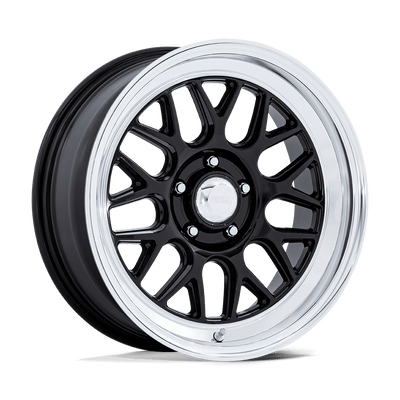 American Racing Vintage - VN516 G-FORCE - Black - Gloss Black with Diamond Cut Lip - 17" x 7", 0 Offset, 5x114.3 (Bolt pattern), 72.56mm HUB