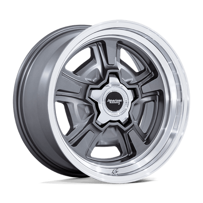 American Racing Vintage - VN517 MARAUDER - Gunmetal - Anthracite with Diamond Cut Lip - 20" x 8.5", 6 Offset, 5x139.7 (Bolt pattern), 87.1mm HUB