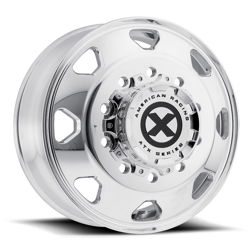 ATX - AO401 OCTANE - Polished - Polished with Ar Guard - 17.5" x 6.8", 0 Offset, 8x165.1 (Bolt pattern), 124.7mm HUB