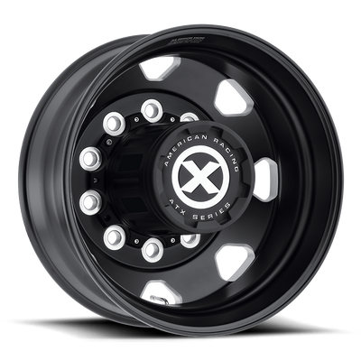 ATX - AO401 OCTANE - Black - Gloss Black Milled - 22.5" x 8.3", -168 Offset, 10x285.75 (Bolt pattern), 220.1mm HUB