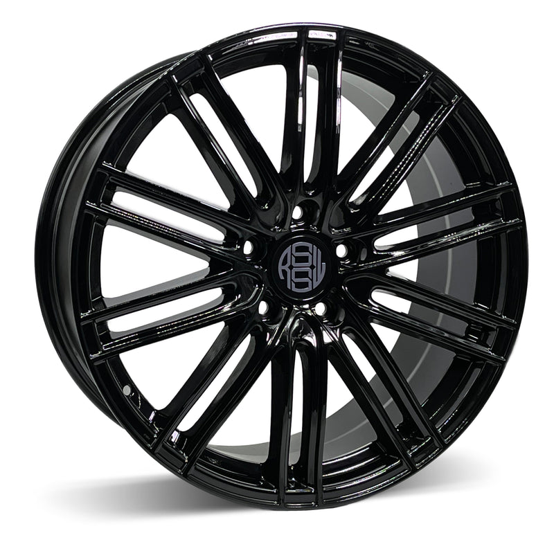 RSSW - Milan - Black - 20" x 9", 26 Offset, 5x112 (Bolt pattern), 66.6mm HUB