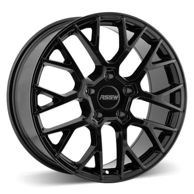RSSW - Turismo - Black - Gloss Black - 20" x 9", 25 Offset, 5x112 (Bolt pattern), 71.5mm HUB