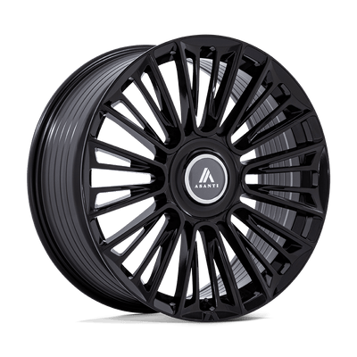Asanti Black - AB049 PREMIER - Black - Gloss Black - 26" x 10", 30 Offset, 6x135/139.7 (Bolt pattern), 100.30mm HUB
