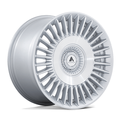 Asanti Black - ABL-40 TIARA - Silver - Gloss Silver with Bright Machined Face - 20" x 10.5", 18 Offset, 5x115/120 (Bolt pattern), 74.1mm HUB