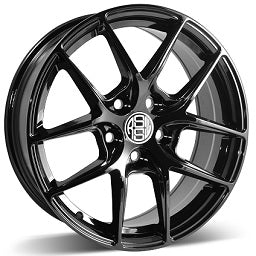 RSSW - Apex - Black - Gloss Black - 17" x 7.5", 42 Offset, 5x114.3 (Bolt pattern), 60.1mm HUB