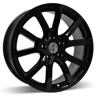 RSSW - Mayfair - Black - Gloss Black - 17" x 7", 40 Offset, 5x100 (Bolt pattern), 54.1mm HUB