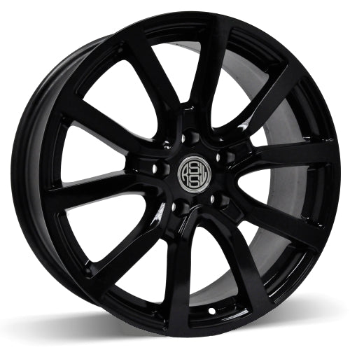 RSSW - Mayfair - Black - Gloss Black - 17" x 7", 40 Offset, 5x100 (Bolt pattern), 54.1mm HUB