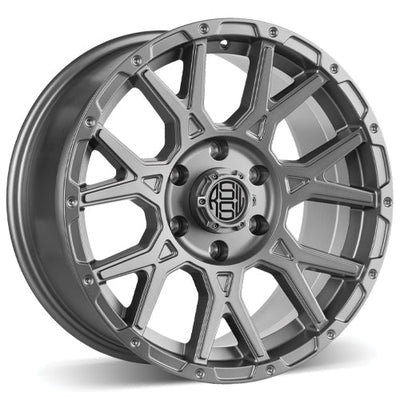 RSSW - Strike - Gunmetal - Matte Gun Metal - 17" x 8", 20 Offset, 6x139.7 (Bolt pattern), 95.1mm HUB