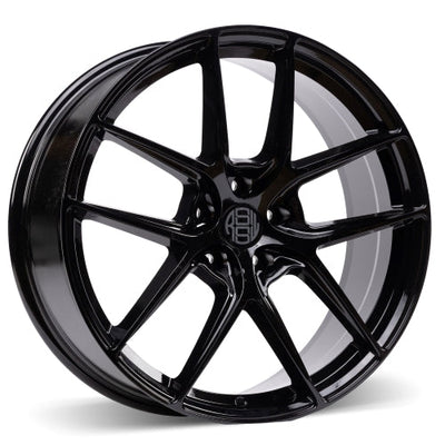 RSSW - Apex - Black - Gloss Black - 20" x 8.5", 38 Offset, 5x114.3 (Bolt pattern), 67.1mm HUB