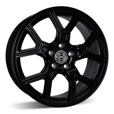 RSSW - Faith - Black - Matte Black - 17" x 7.5", 40 Offset, 5x114.3 (Bolt pattern), 67.10mm HUB