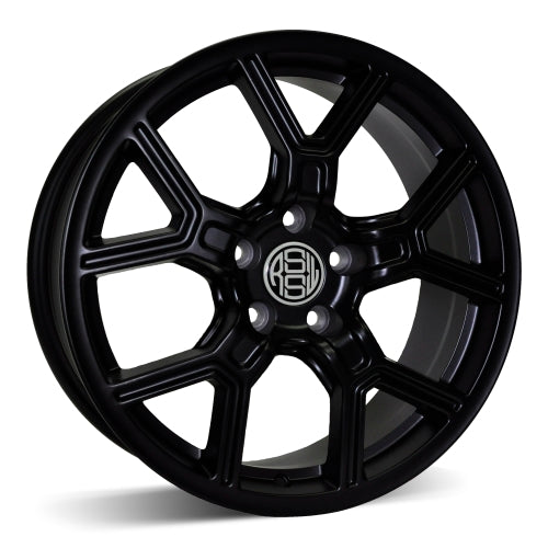 RSSW - Faith - Black - Matte Black - 17" x 7.5", 40 Offset, 5x114.3 (Bolt pattern), 67.10mm HUB