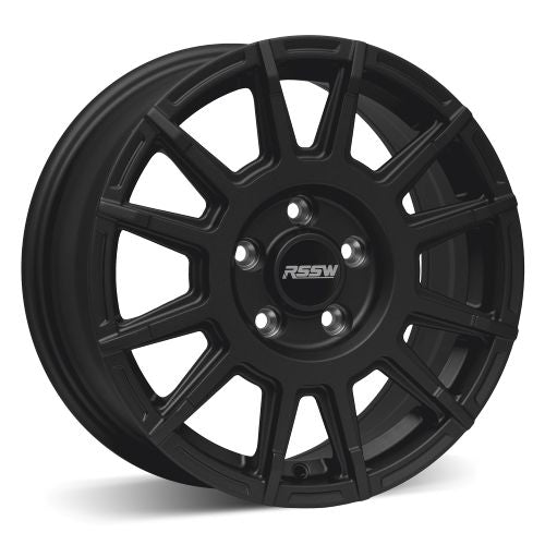 RSSW - Gravel - Black - Satin Black - 17" x 7.5", 45 Offset, 5x114.3 (Bolt Pattern), 67.1mm HUB