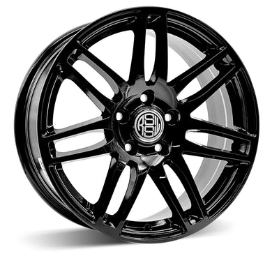 RSSW - Bold - Black - Gloss Black - 17" x 7.5", 40 Offset, 5x112 (Bolt pattern), 66.6mm HUB