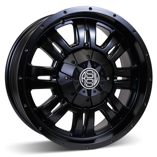 RSSW - Heritage - Black - Matte Black - 17" x 7.5", 15 Offset, 6x139.7 (Bolt pattern), 106.00mm HUB