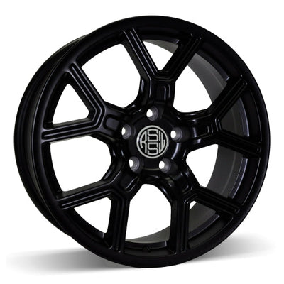 RSSW - Faith - Black - Matte Black - 18" x 8", 40 Offset, 5x110 (Bolt pattern), 61.5mm HUB