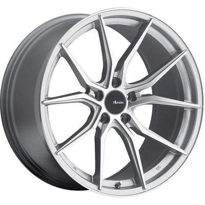 Advanti - Hybris - Silver - Silver W/ Machined Face - 19" x 9.5", 35 Offset, 5x112 (Bolt pattern), 66.6mm HUB